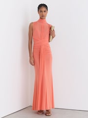 Reiss Orange Dress - Image 4 of 7