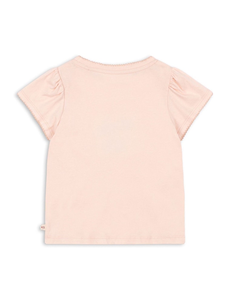 Konges Sløjd Pink Famo Cherry Graphic Puff Sleeve T-Shirt - Image 2 of 4