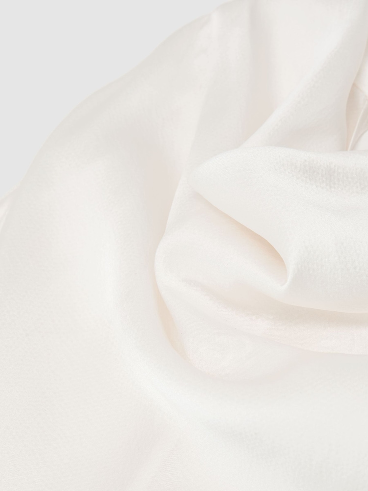 Reiss Ivory Kora Hammered-Silk Cowl-Neck Top - Image 5 of 5 Reiss Ivory Kora Hammered-Silk Cowl-Neck Top - Image 5 of 5