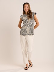 Brakeburn Blue Salinas Blouse - Image 5 of 5