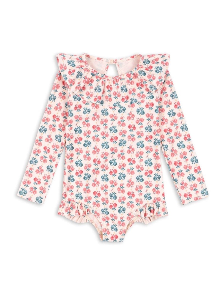 Konges Sløjd Pink Manuca Long Sleeve Swimsuit - Image 1 of 5