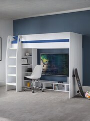 Julian Bowen White Nebula Gaming Bed With Desk - Image 1 of 7