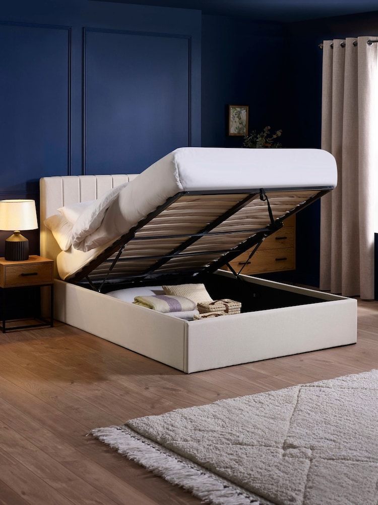 Julian Bowen Oatmeal Aylen Ottoman Storage Bed - Image 2 of 6