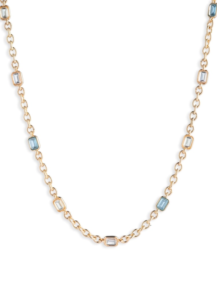 Lauren Ralph Lauren Gold Tone Multi Stone Necklace - Image 1 of 2