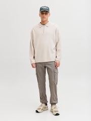JACK & JONES Grey Cargo Trousers - Image 1 of 4