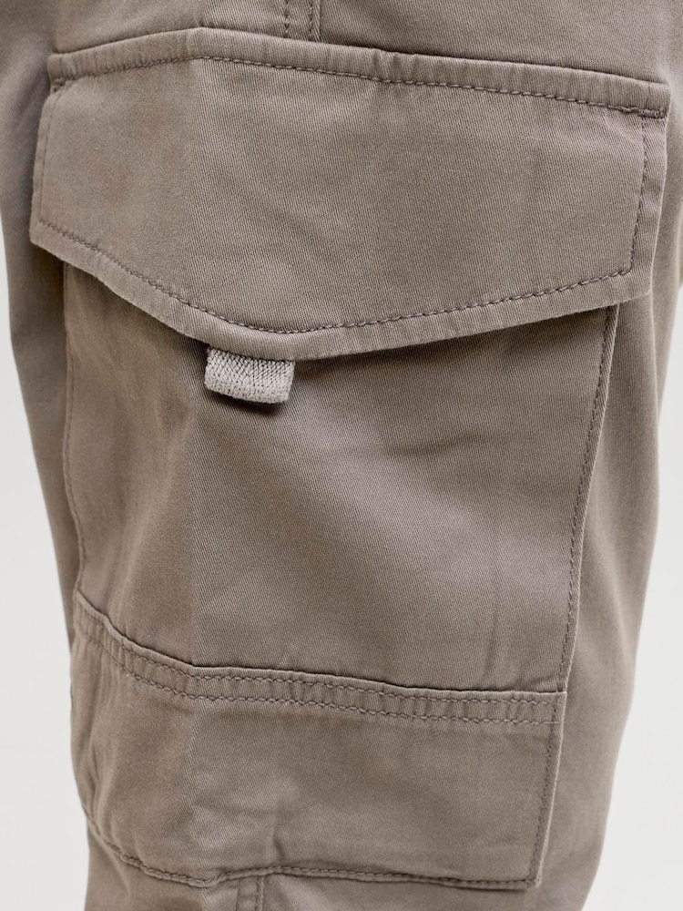 JACK & JONES Grey Cargo Trousers - Image 4 of 4 JACK & JONES Grey Cargo Trousers - Image 4 of 4