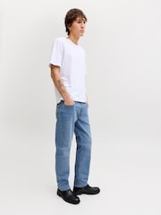 JACK & JONES Blue Regular Fit Clark Jeans - Image 2 of 5