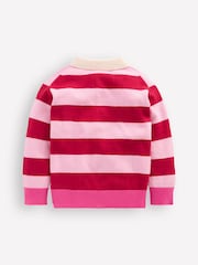 Boden Pink Knitted Rugby Jumper - Image 5 of 6