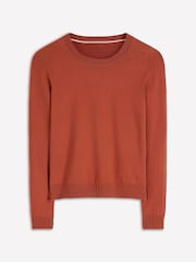 Boden Brown Emilia Cotton Crew Jumper - Image 5 of 6