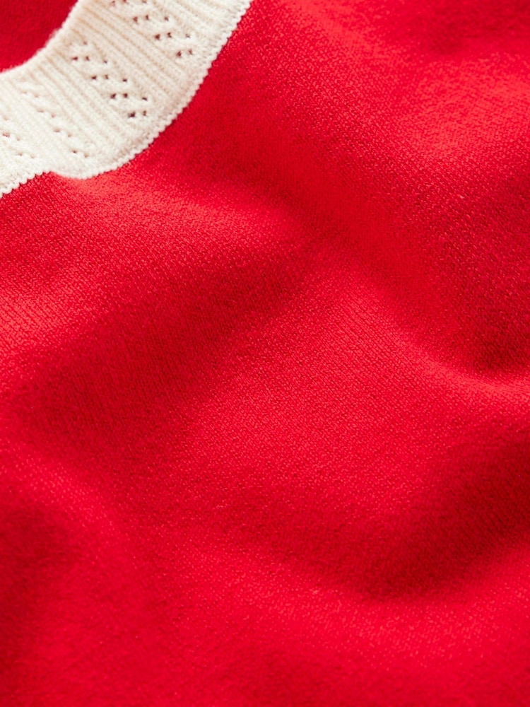 Boden Red Emilia Cotton Crew Neck T-Shirt - Image 6 of 6 Boden Red Emilia Cotton Crew Neck T-Shirt - Image 6 of 6