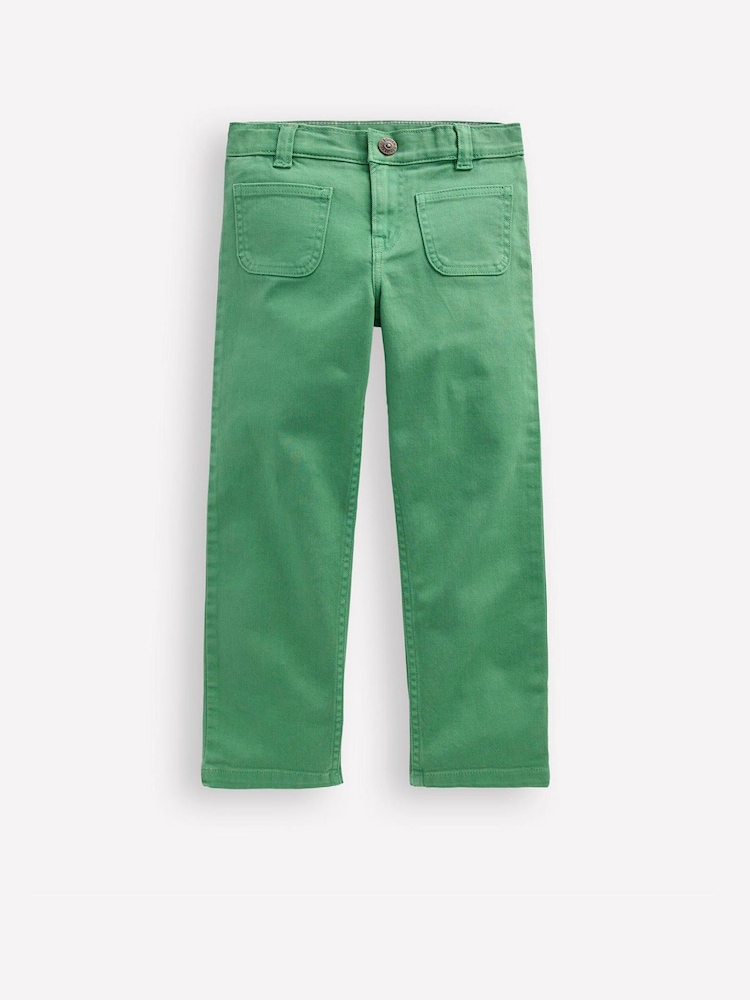 Boden Green Patch Pocket Straight Jeans - Image 1 of 3 Boden Green Patch Pocket Straight Jeans - Image 1 of 3