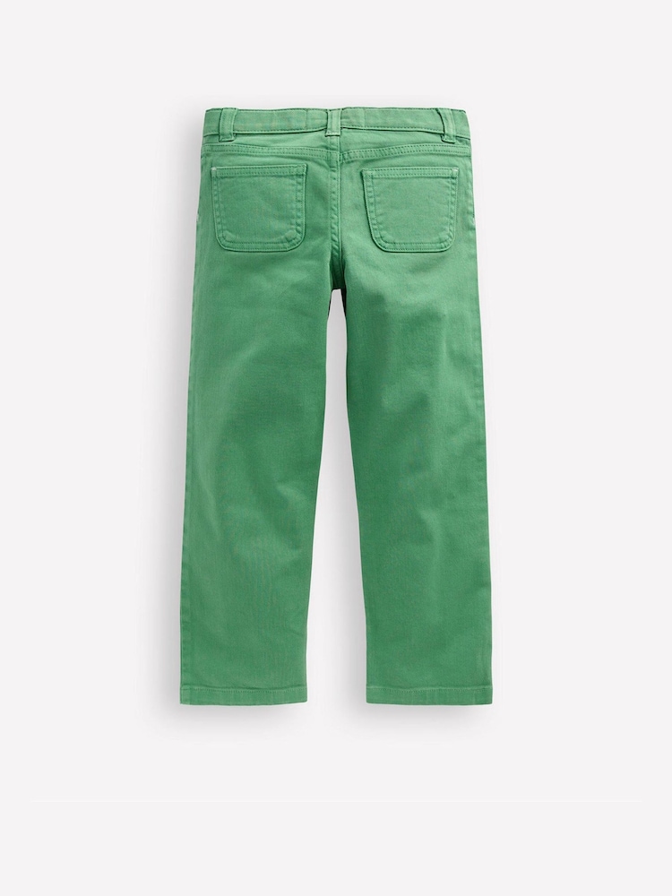 Boden Green Patch Pocket Straight Jeans - Image 2 of 3 Boden Green Patch Pocket Straight Jeans - Image 2 of 3