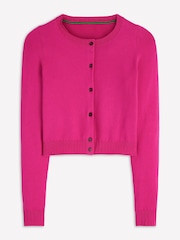 Boden Pink Emilia Cotton Cropped Cardigan - Image 5 of 6