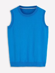 Boden Blue Emilia Cotton Crew Neck Tank - Image 5 of 6