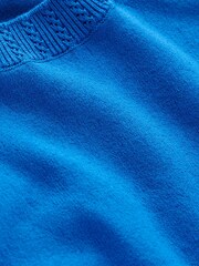 Boden Blue Emilia Cotton Crew Neck Tank - Image 6 of 6