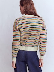 Boden Cream Maya Zip-up Jacket - Image 3 of 8