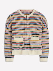 Boden Cream Maya Zip-up Jacket - Image 7 of 8