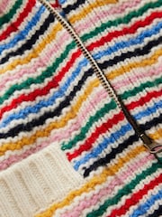 Boden Cream Maya Zip-up Jacket - Image 8 of 8