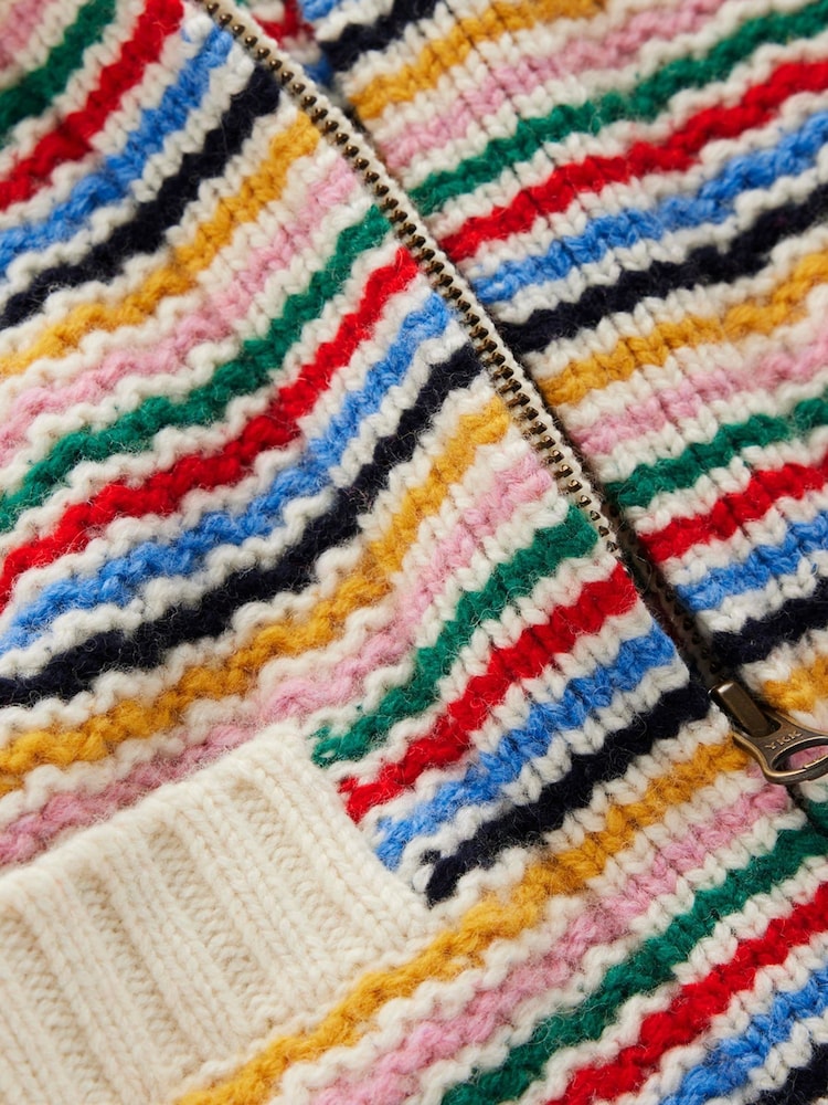 Boden Cream Maya Zip-up Jacket - Image 8 of 8 Boden Cream Maya Zip-up Jacket - Image 8 of 8