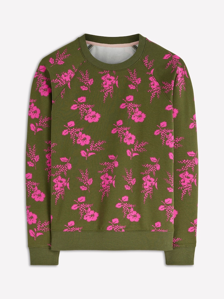 Boden Green Rosa Printed Sweatshirt - Image 4 of 4