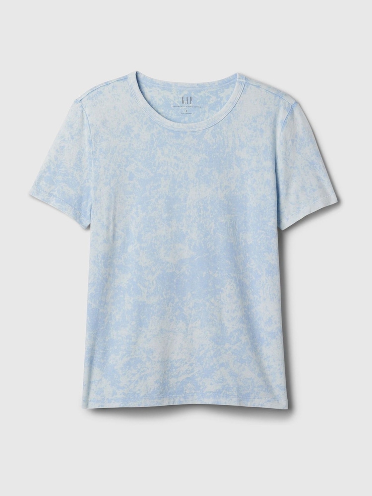 Gap Blue Cotton Short Sleeve Vintage Crew Neck T-Shirt - Image 4 of 4 Gap Blue Cotton Short Sleeve Vintage Crew Neck T-Shirt - Image 4 of 4