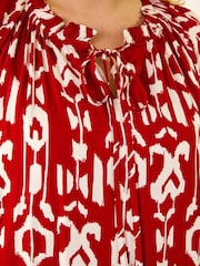 Roman Red Curve Printed Woven Maxi Dress - Image 5 of 5