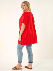 Roman Curve Ring Front Oversized Top - Image 3 of 5