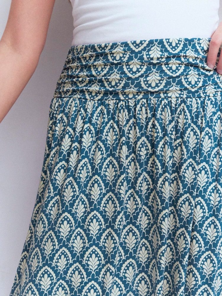 Boden Blue Rosaline Jersey Skirt - Image 2 of 5
