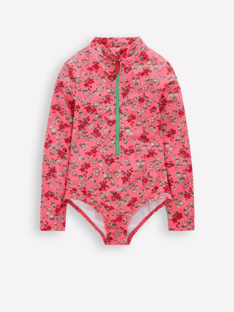 Boden Pink Long Sleeve Swimsuit - Image 1 of 3