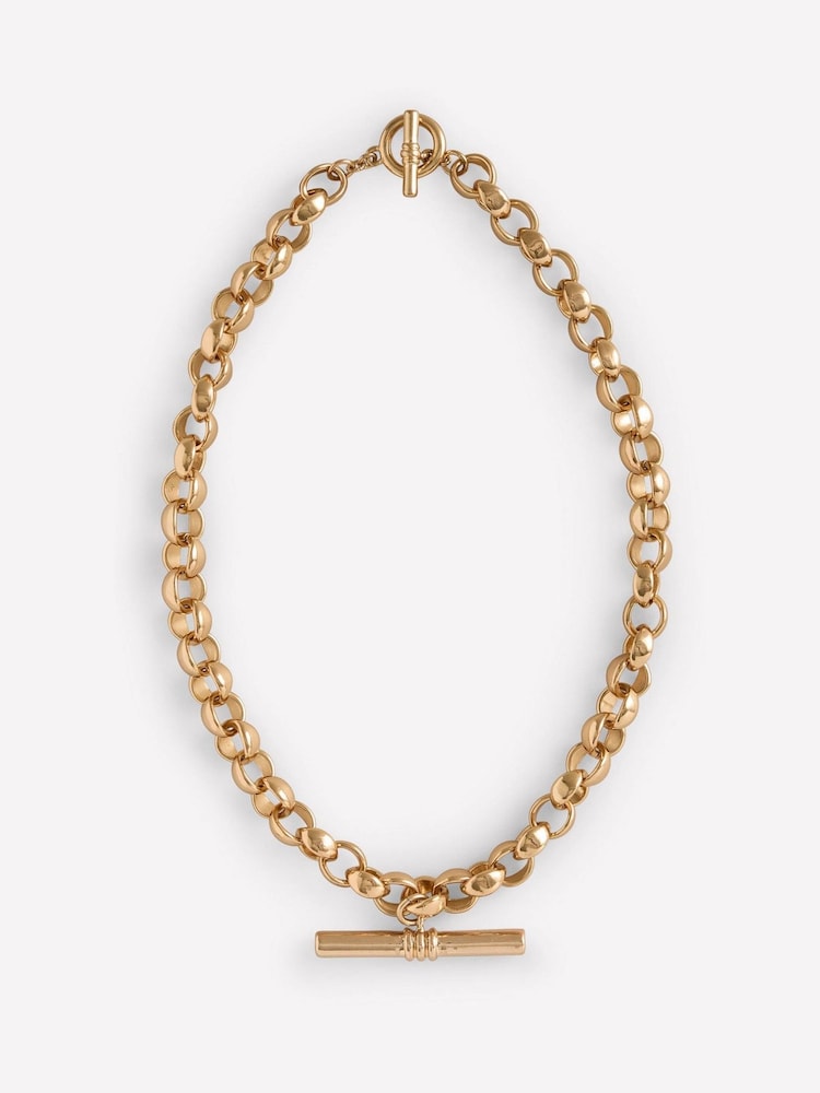 Boden Tone Chunky T-bar Chain Necklace - 圖片 1/3