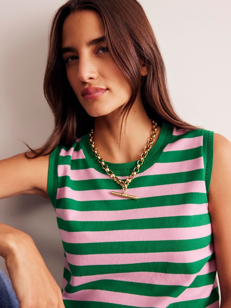 Boden Tone Chunky T-bar Chain Necklace - 圖片 3/3