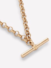 Boden Gold Tone T-Bar Chain Necklace - Image 2 of 3
