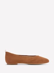 Boden Brown High Cut Ballet Shoes - Image 3 of 5