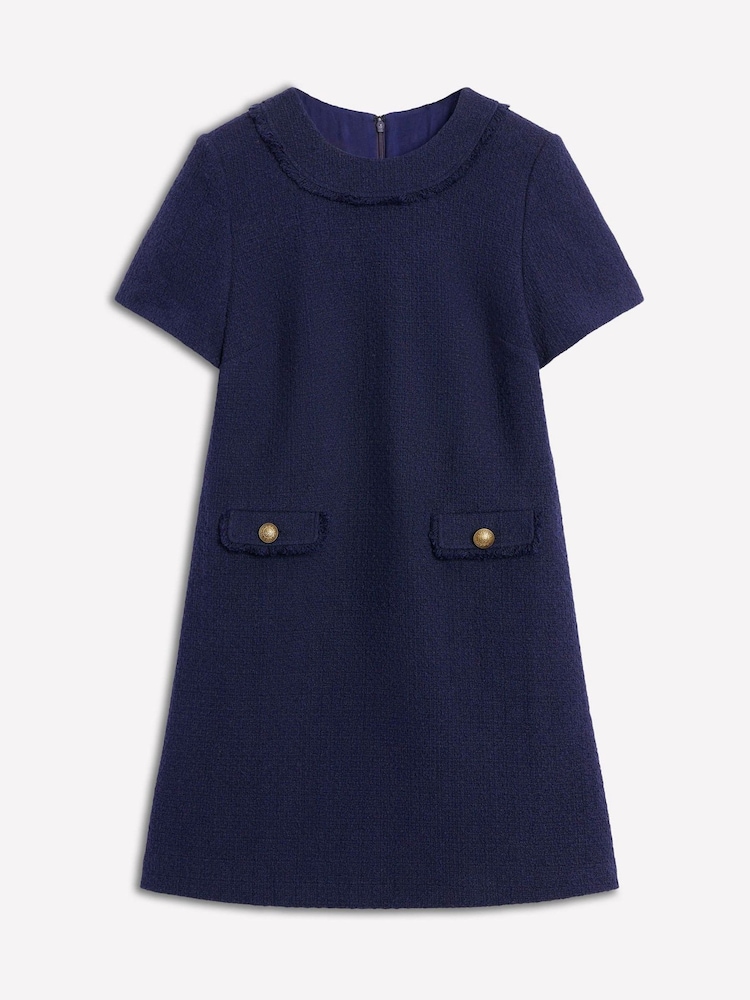 Boden Blue Evita Cotton Shift Dress - Image 5 of 5