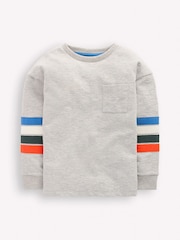 Boden Grey Relaxed Mid-weight T-Shirt - Image 1 of 3