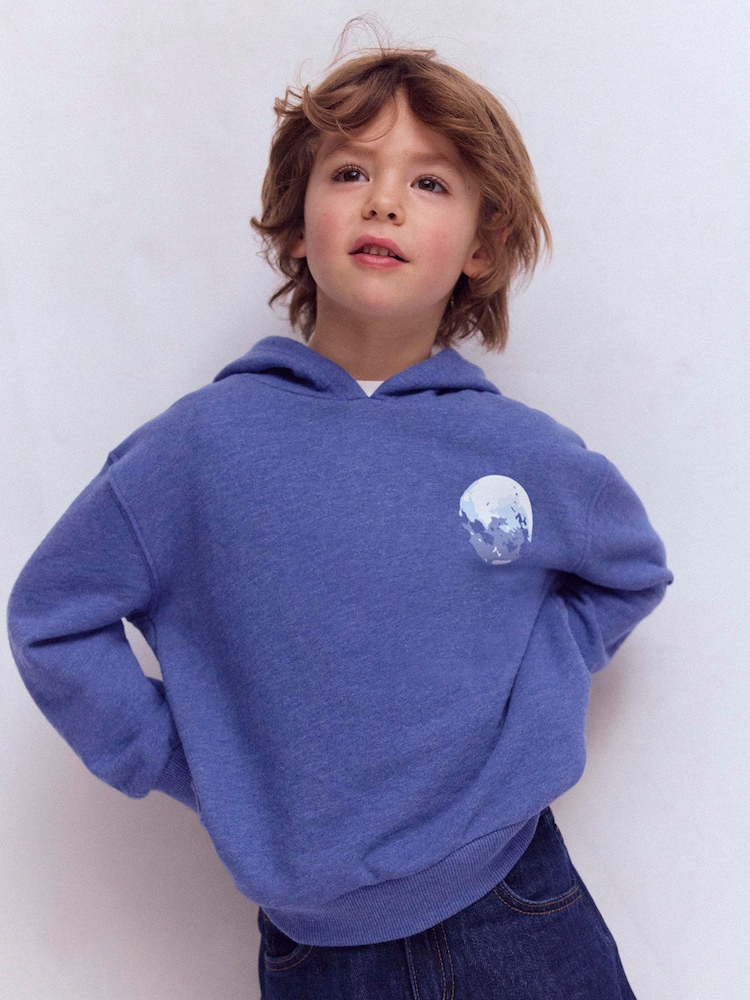 Boden Blue Front and Back Hoodie - Image 1 of 7 Boden Blue Front and Back Hoodie - Image 1 of 7