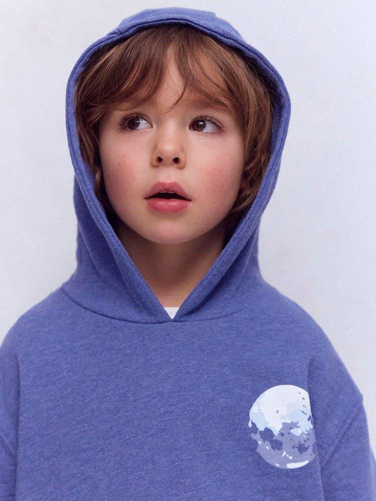 Boden Blue Front and Back Hoodie - Image 2 of 7 Boden Blue Front and Back Hoodie - Image 2 of 7