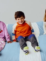 Boden Red Colourblock Sleeve Sweatshirt - Image 4 of 7