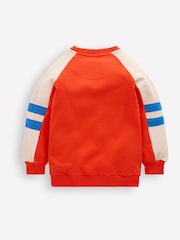 Boden Red Colourblock Sleeve Sweatshirt - Image 6 of 7