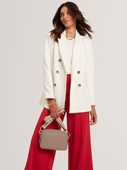 Ted Baker Grey Lucelee Webbing Leather Cross-Body Bag - Image 1 of 5