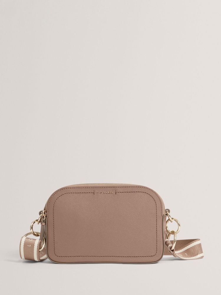 Ted Baker Grey Lucelee Webbing Leather Cross-Body Bag - Image 2 of 5