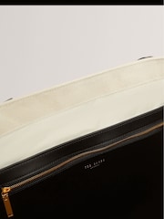Ted Baker Natural Laurine Canvas Webbing Detail Large Shopper - Image 4 of 5