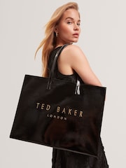 Ted Baker Black Crikon Crinkle Extra Large Icon Bag - Image 1 of 1