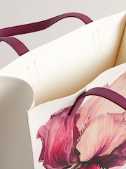Ted Baker Cream Shilva Printed Flower Medium Icon Bag - Image 3 of 4
