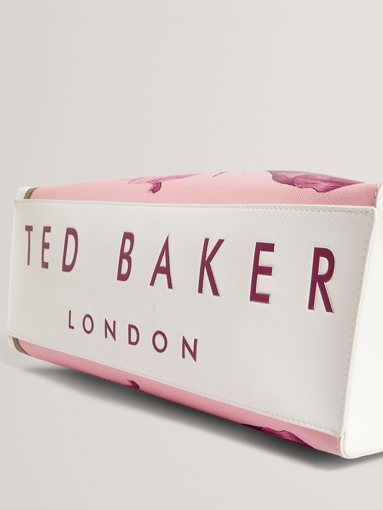 Ted Baker Cream Shilva Printed Flower Medium Icon Bag - Image 4 of 4 Ted Baker Cream Shilva Printed Flower Medium Icon Bag - Image 4 of 4