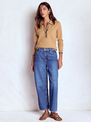 Boden Brown Liz Henley Jumper - Image 4 of 6