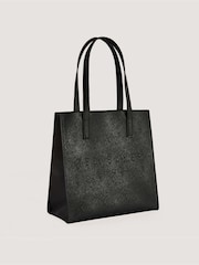 Ted Baker Black SEACON Crosshatch Small Icon Bag - Image 2 of 5