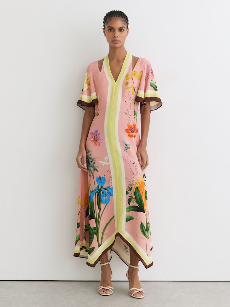 Reiss Pink Flossy Dress - Image 1 of 7 Reiss Pink Flossy Dress - Image 1 of 7