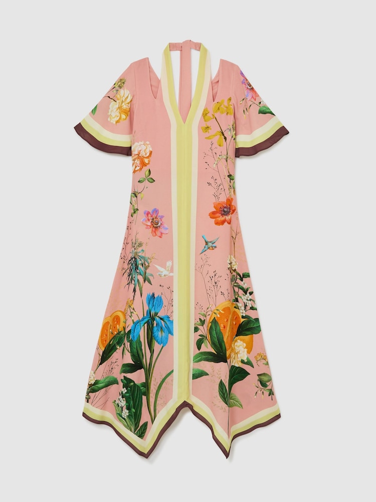 Reiss Pink Flossy Dress - Image 2 of 7 Reiss Pink Flossy Dress - Image 2 of 7