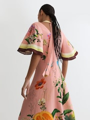 Reiss Pink Flossy Dress - Image 4 of 7